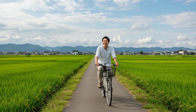サイクリングする