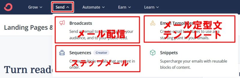 ConvertKit メール配信