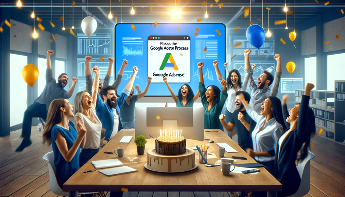 アドセンス合格で喜ぶ