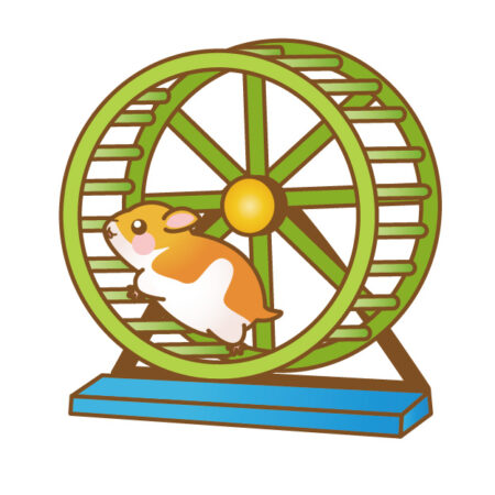 回し車のハムスター