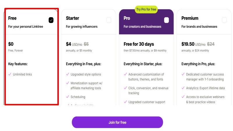 リンクツリーの使い方
