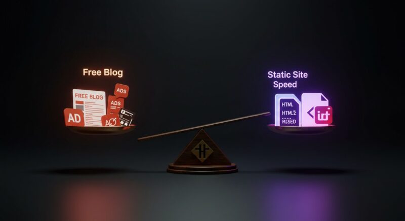 静的サイトと無料ブログの違い