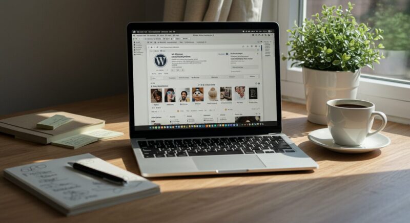 ワードプレスの画面